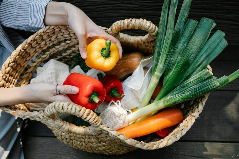 Ripe Vegetables In Wicker Basket By Pexels