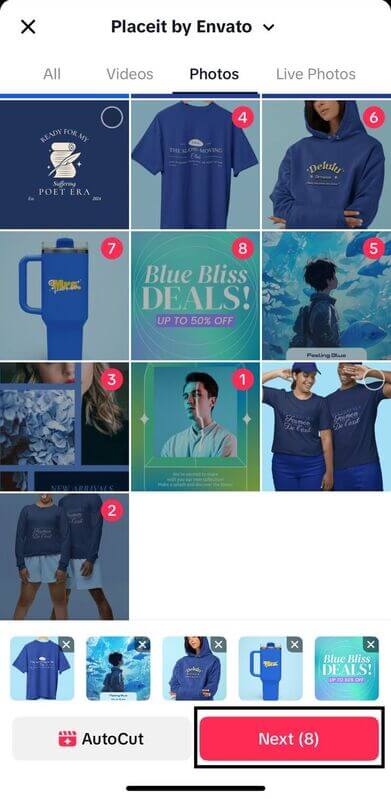 TikTok's Gallery Showcasing How To Create A Slideshow On TikTok With Mockups And Templates