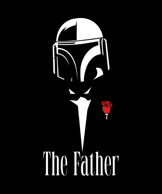 Illustrated T Shirt Design Maker Inspired By The Mandalorian