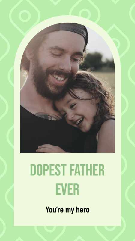Instagram Story Generator With A Colorful Background Pattern For Father's Day