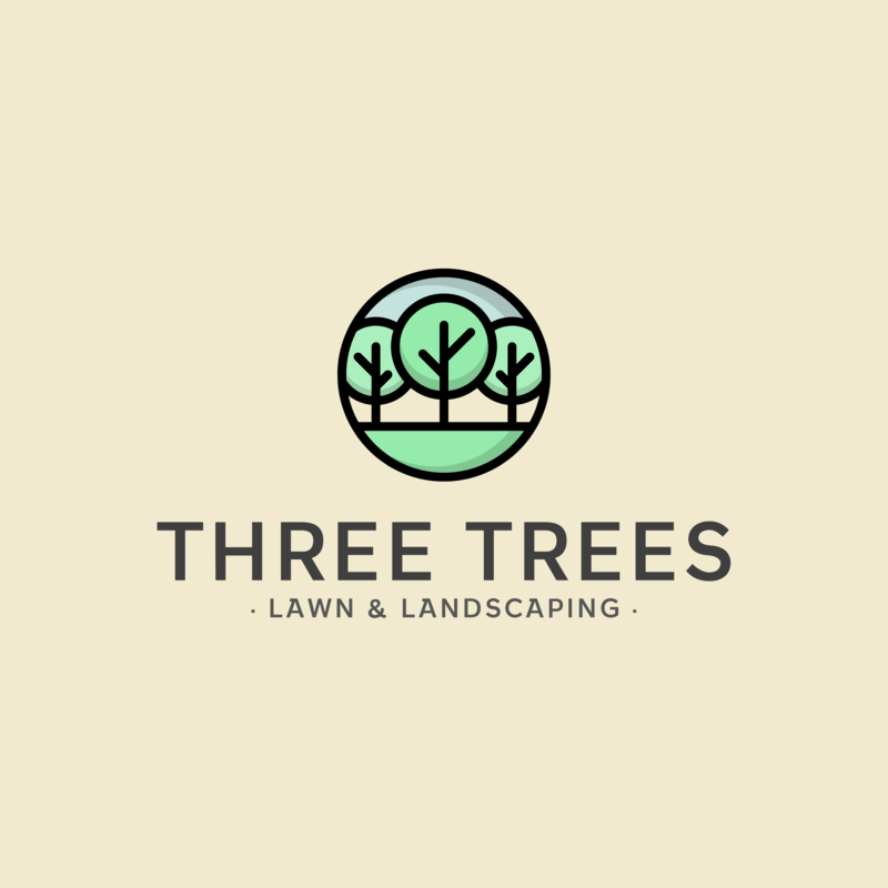 Logo Template With A Tree Icon For A Landscaping Company