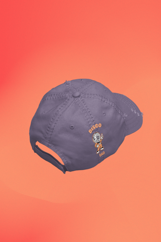 Mockup Of A Dad Hat Placed On A Customizable Backdrop