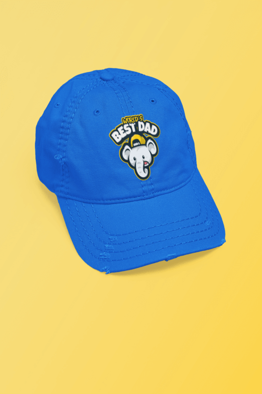 Mockup Of An Otto Cap Dad Hat Placed On A Customizable Backdrop