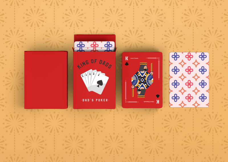 Mockup Of Two Playing Card Boxes Featuring Playing Cards As Part Of Personalized Father's Day Gifts