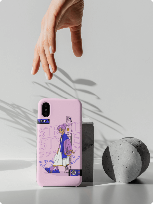 Mockup Of A Woman About To Grab A Phone Case