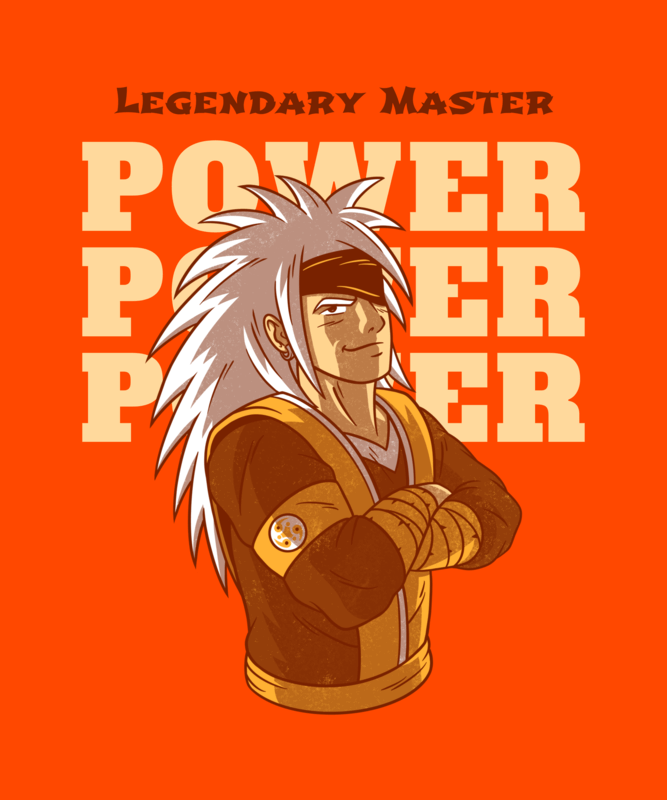 Naruto Inspired T Shirt Design Maker With A Cool Warrior Character