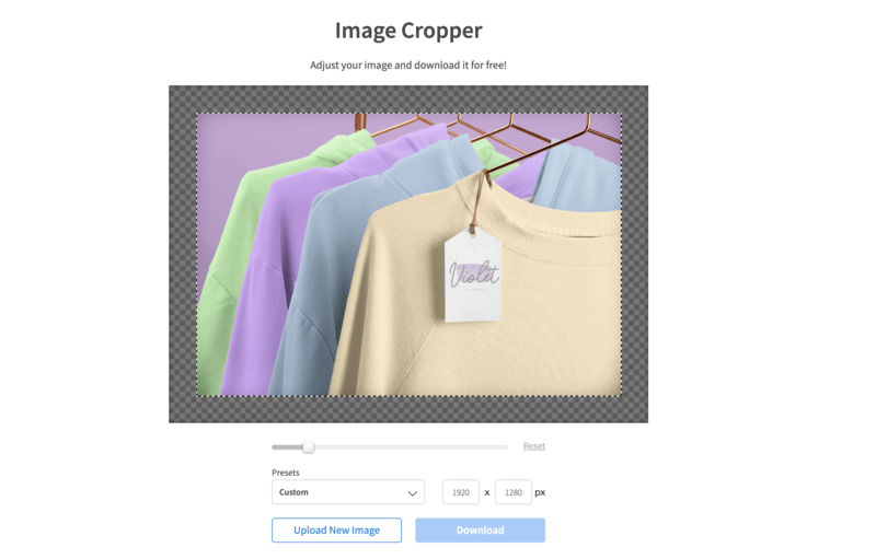 Placeit's Image Resizer Tool Displaying A Print On Demand Mockup