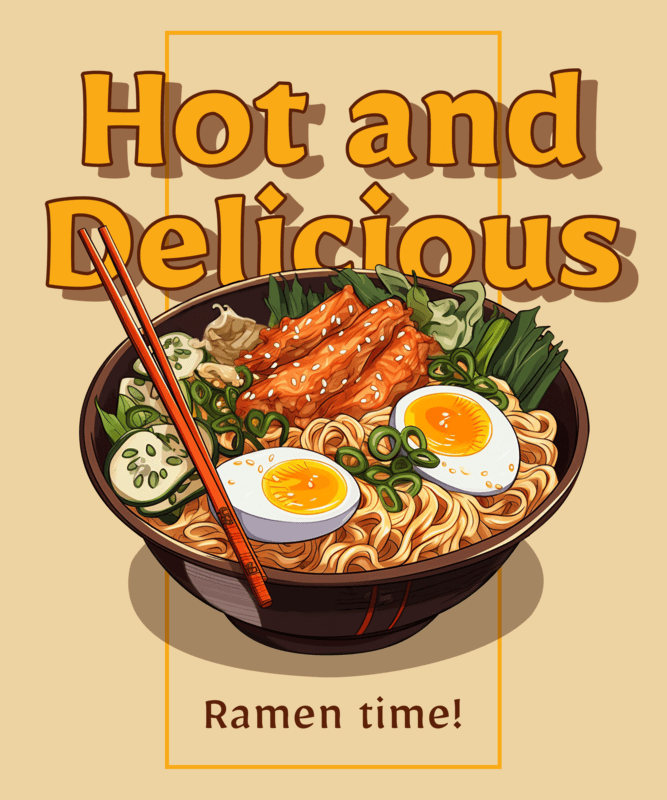 Quote T Shirt Design Maker Inspired By A Miyazaki Film Featuring A Ramen Graphic