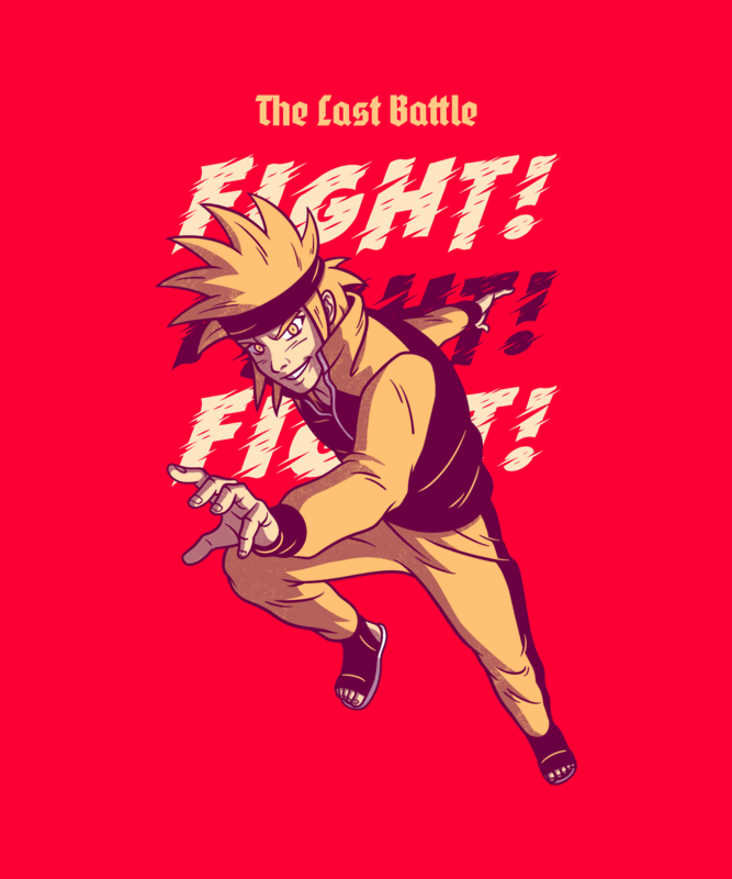 T Shirt Design Generator Featuring A Naruto Inspired Character