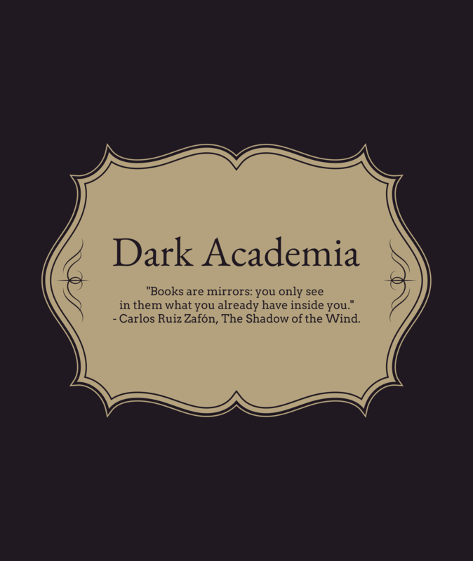 Dark Academia Themed Tote Bag Design Creator With Framed Quotes