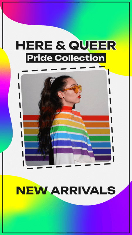 Instagram Story Maker To Promote An LGBTQ+ And Pride Merch Collection