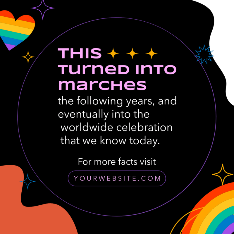 Pride Themed Instagram Post Design Generator With A History Quote