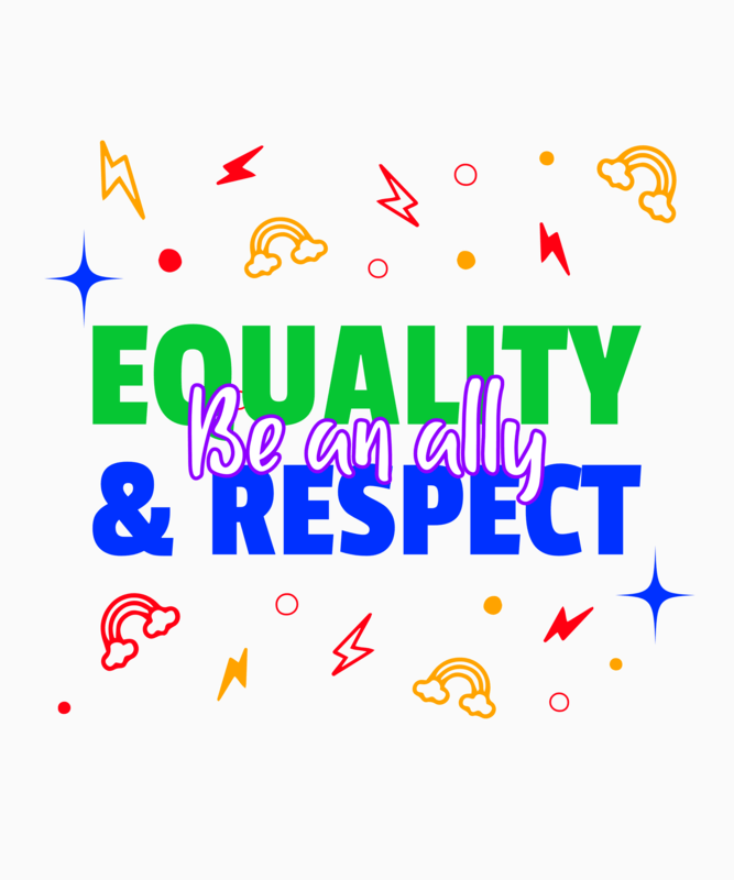 Quote T Shirt Design Template For Allies During Pride Month