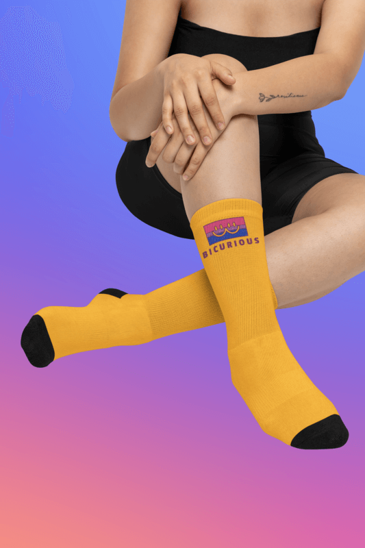 Socks Mockup Of A Cropped Face Woman With A Cute Tattoo
