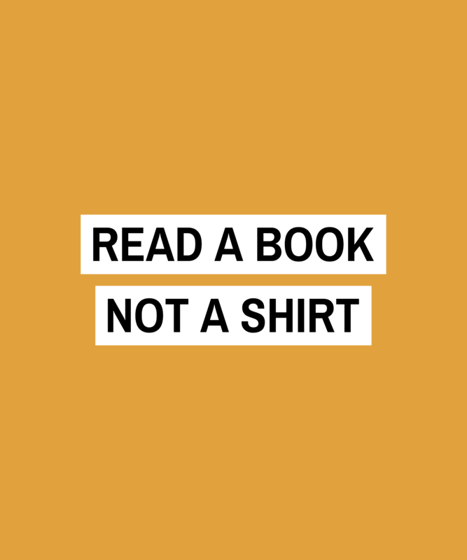 T Shirt Design Template For Book Enthusiasts With A Sarcastic Quote