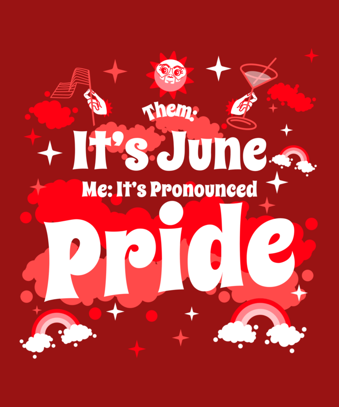 T Shirt Design Template To Celebrate Pride Month