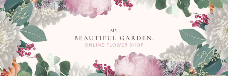 Twitter Header Template For An Online Flower Shop