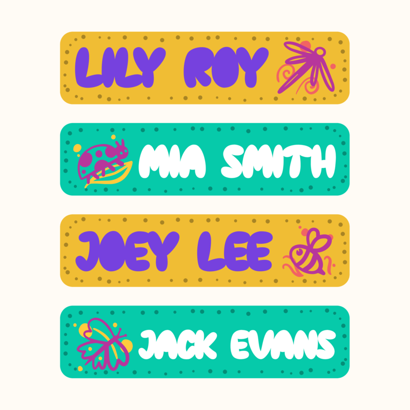 Back To School Name Tag Generator For Little Students