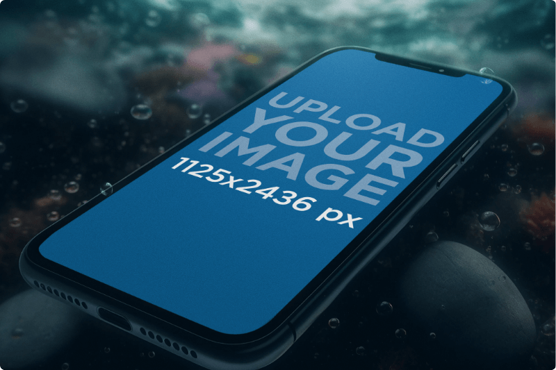 Cinematic Themed Mockup Featuring An Ai Generated Iphone 13