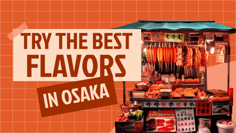 Foodie Youtube Thumbnail Maker For An Osaka Best Flavors Vlog