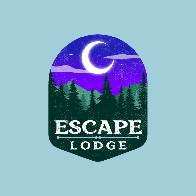 Logo Generator For A Mountain Hotel Featuring A Forest Illustration