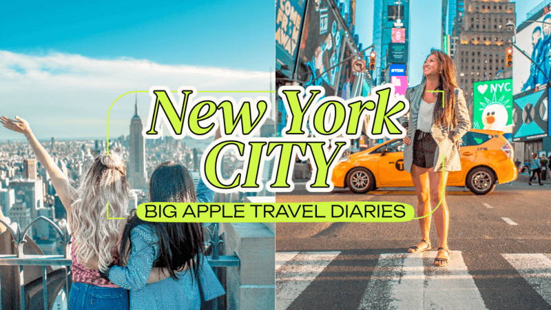 Youtube Thumbnail Template For A New York City Travel Diary