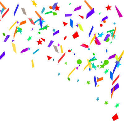 Confetti Background Free Right Side