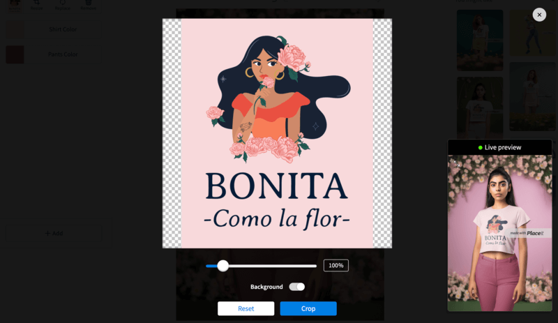 Resizing A Mexican T Shirt Design From Placeit's Editor