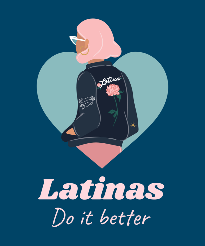 Latina Styled T Shirt Design Creator With Illustrations