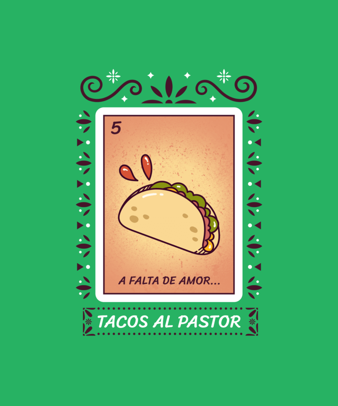 Mexican Food Themed T Shirt Design Maker For Mexican Independence Day