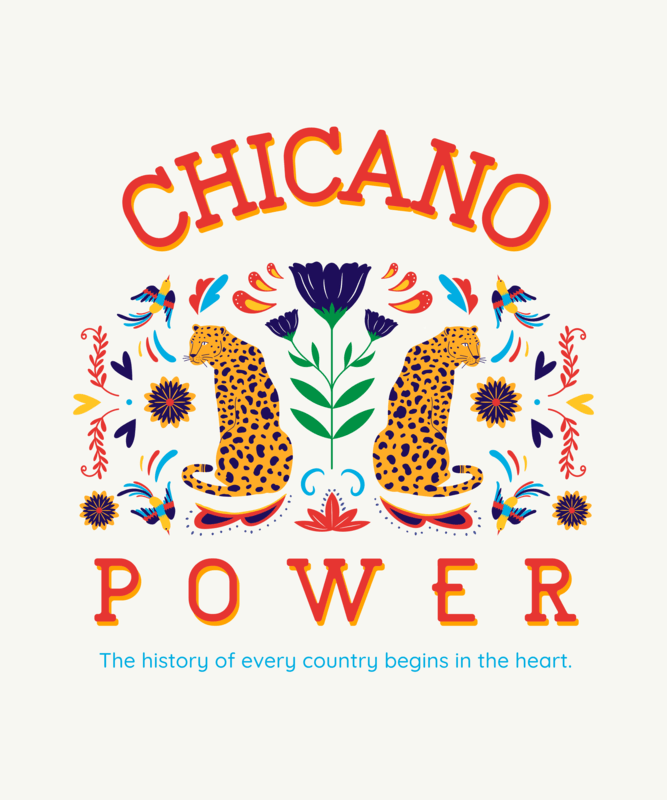 Mexican T Shirt Design Template With Chicano Inspired Graphics