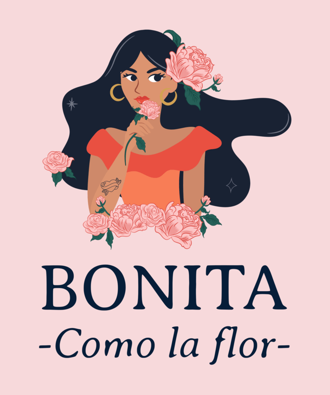 T Shirt Design Template With A Latina Pride Theme