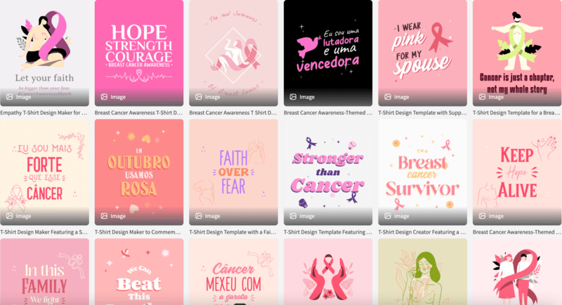 Breast Cancer Shirts By Placeit By Envato