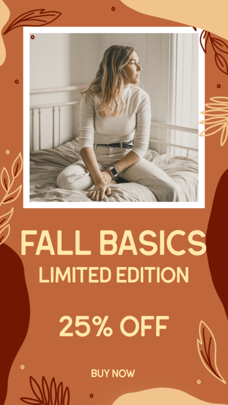 Fall Themed Instagram Story Maker For Clothing Deals