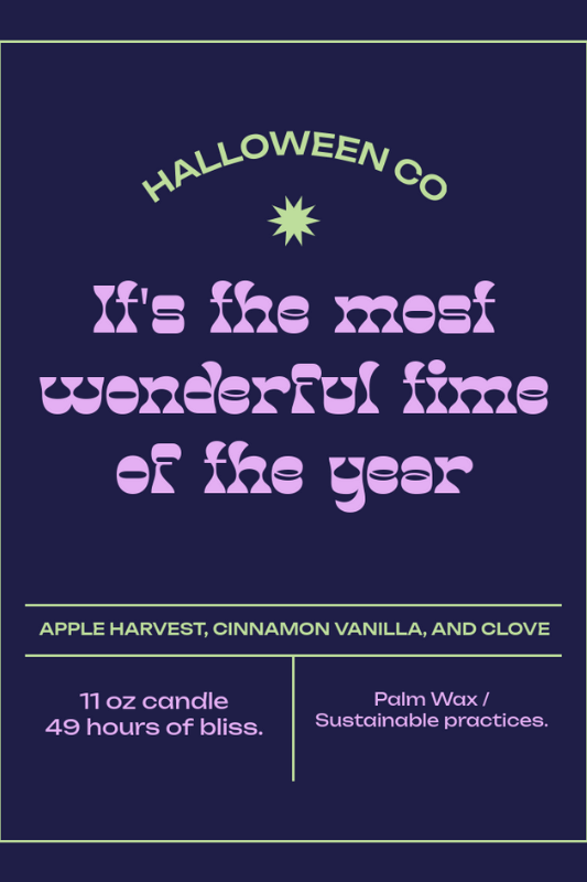 Palm Wax Candle Label Template With A Halloween Fragrance To Illustrate A Halloween Gifts Post