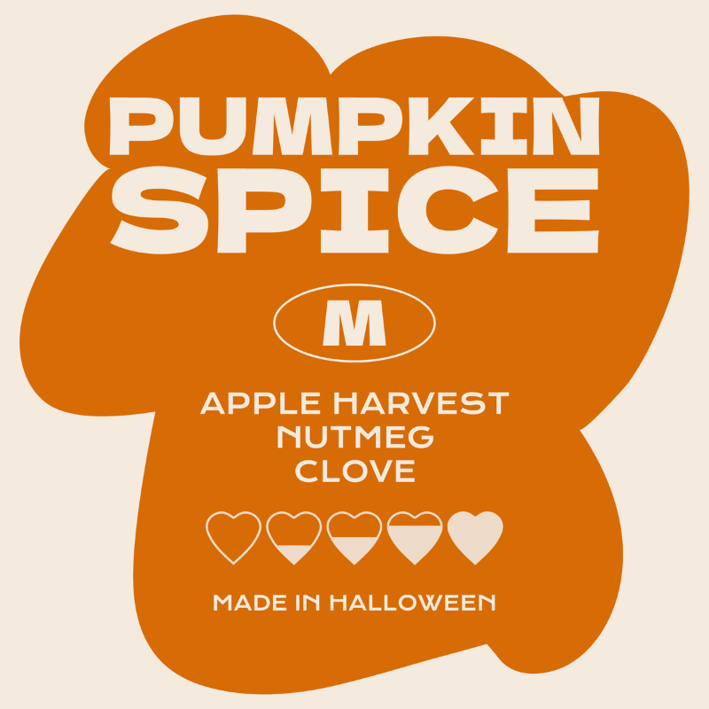 Pumpkin Spice Candle Label For Halloween