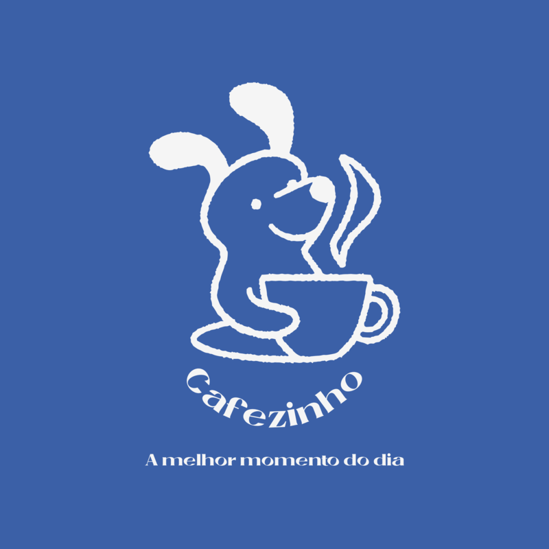 Blue Logo Template For A Coffee Shop Featuring A Dog Illustration