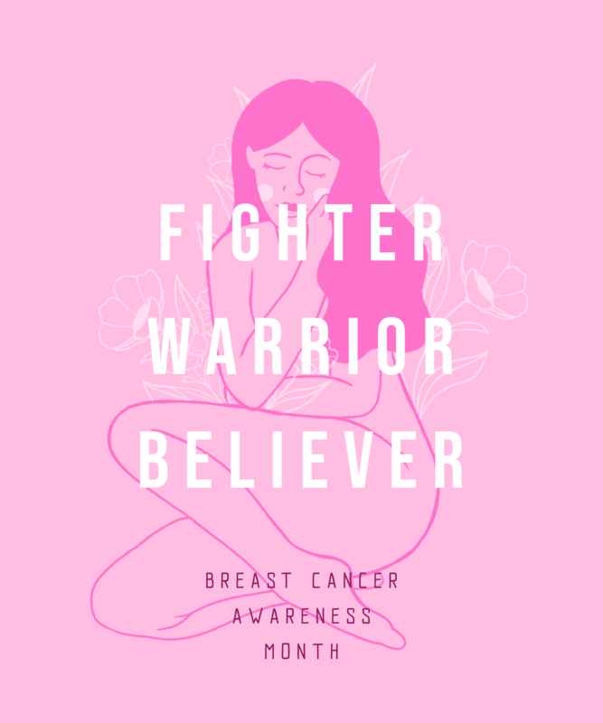 Breast Cancer Awareness T Shirt Design With A Motivational Quote