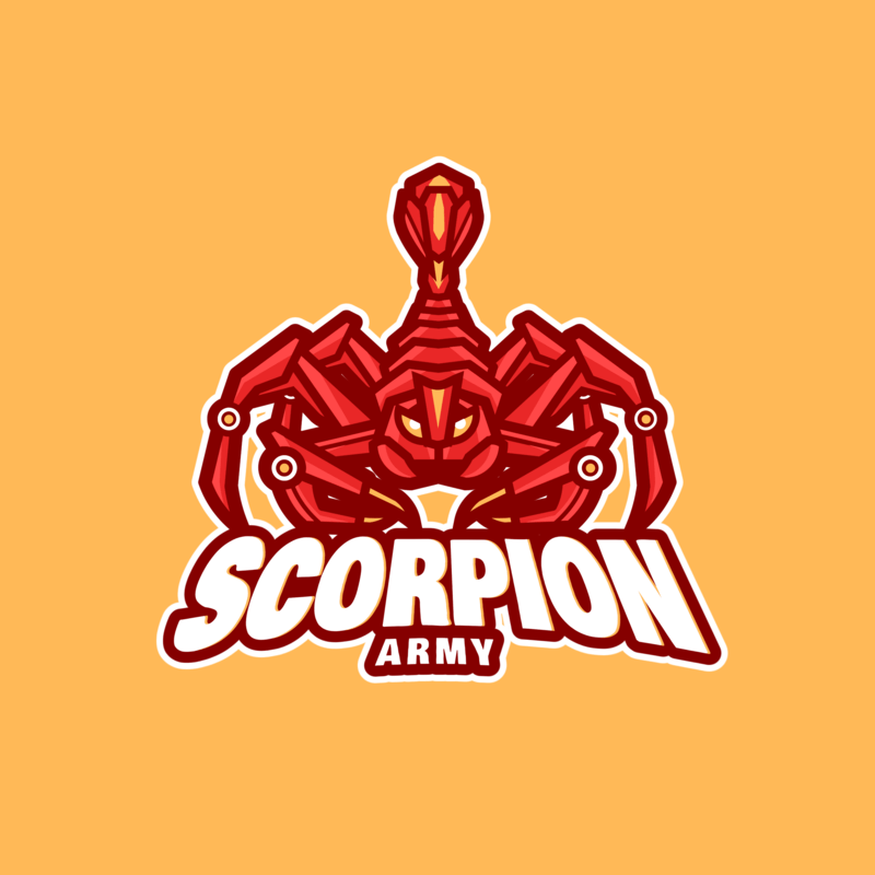 Gaming Logo Template With A Robotic Scorpion Clipart