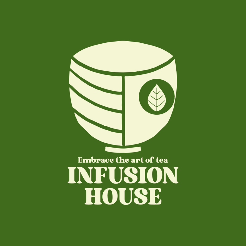 Infusion House Logo Template For A Matcha Tea Shop