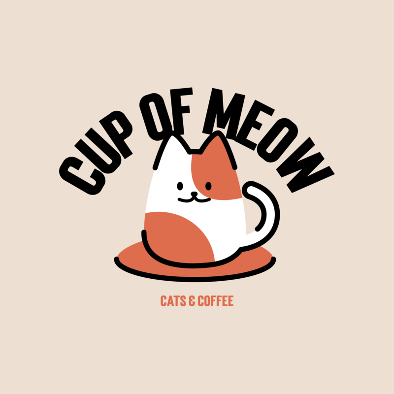 Logo Template For A Cat Coffee House