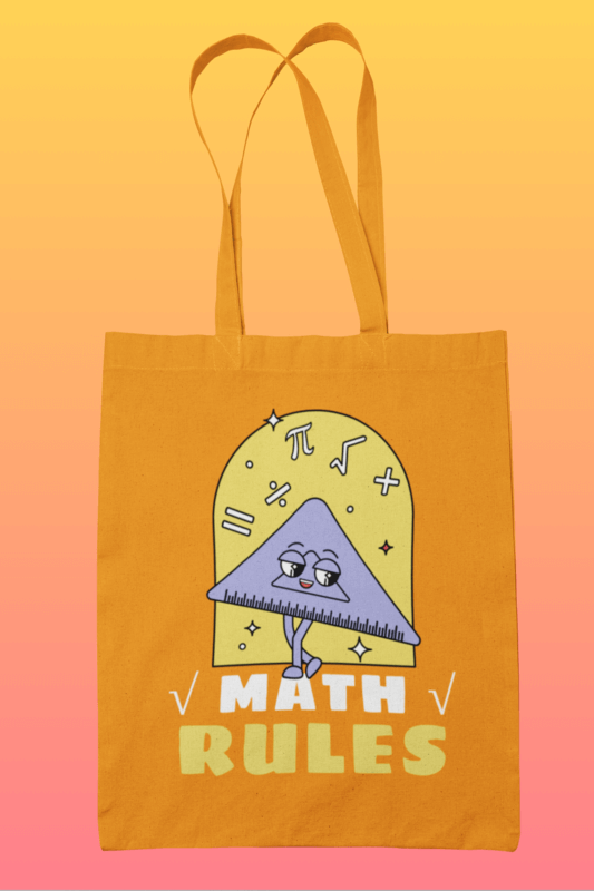 Minimal Tote Bag Mockup Featuring A Customizable Background For Teacher's Day