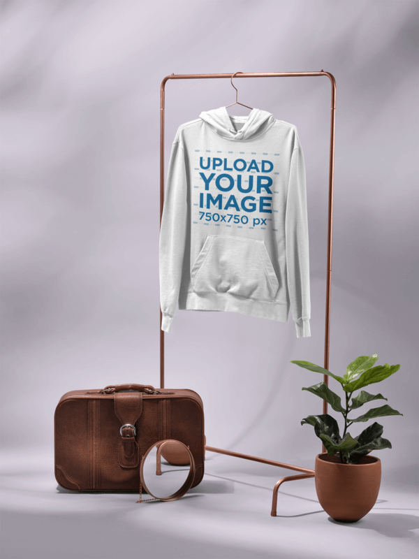 Minimalistic Hoodie Mockup Featuring A Setting With A Hipster Vibe