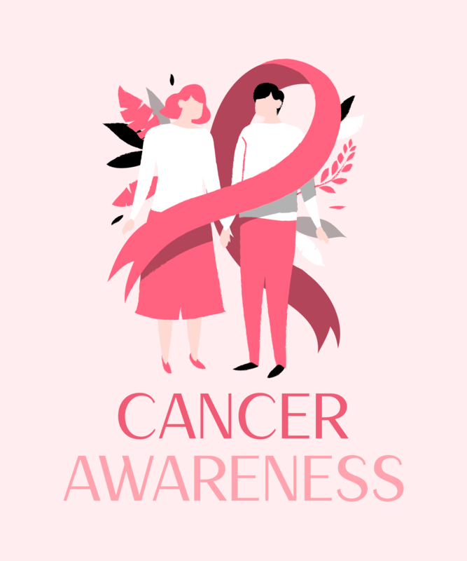 T Shirt Design Template For Cancer Awareness Day