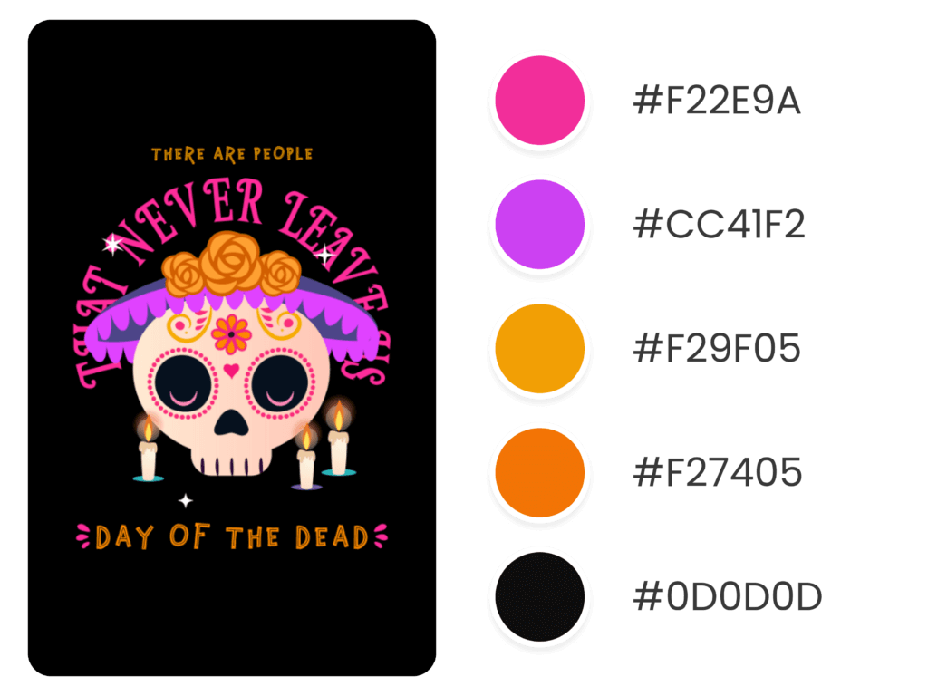 Day Of The Dead Themed T Shirt Design Maker Featuring Cute Illustrations