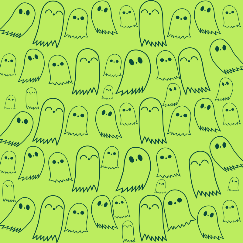 Halloween Print Patter Featuring Some Cute Ghosts To Illustrate A Halloween Gifts Blog