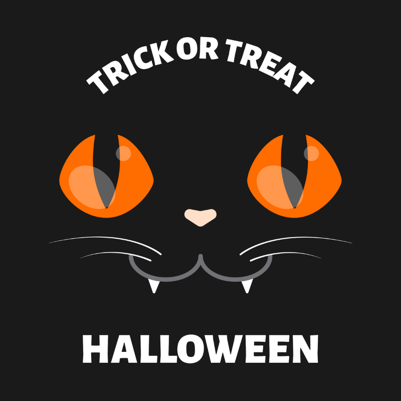 Halloween T Shirt Design Template Featuring Cute Monster Faces