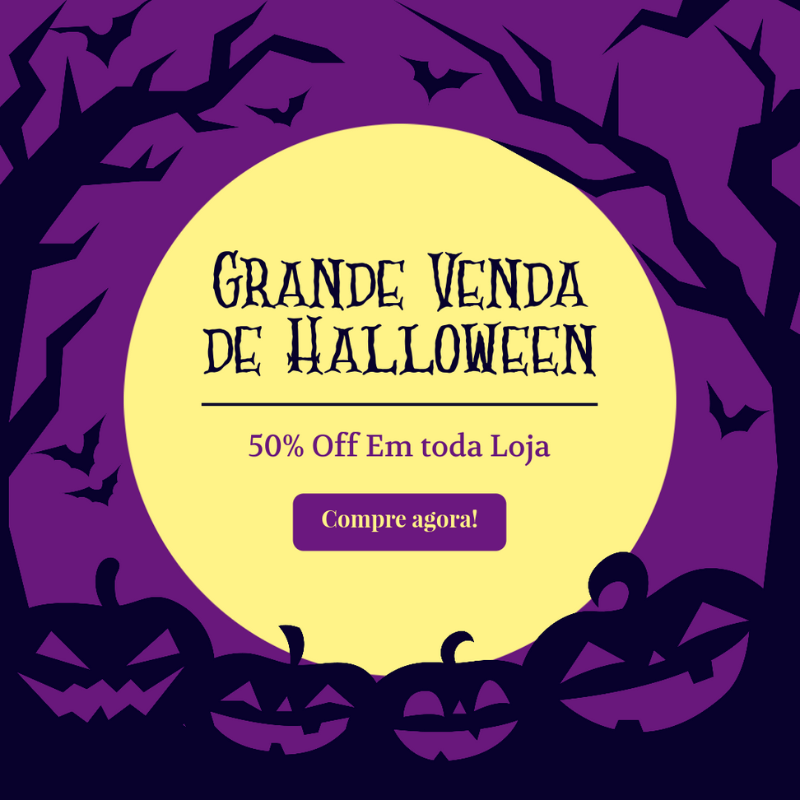 Illustrated Ad Banner Template For A Special Halloween Sale