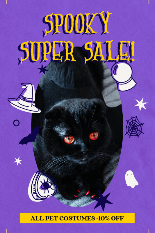 Pet Themed Instagram Story Maker For A Halloween Super Sale