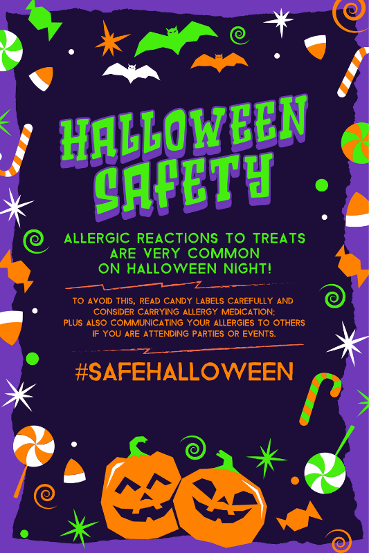 Poster Design Maker Featuring Tips For A Safe Halloween Night